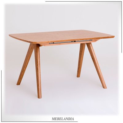 Дизайнерский маленький стол для кухни Авеню-М в скандинавском стиле из массива дуба (ORM-206)