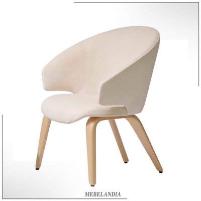 Дизайнерское мягкое стул кресло для гостиной из массива дерева Apriori K в стиле модерн (AD-100)