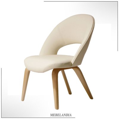 Дизайнерский мягкий стул для гостиной Apriori F из натурального дерева в скандинавском стиле (AD-104)