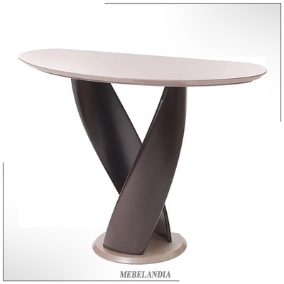 Дизайнерский консольный столик из дерева Virtuos D в прихожую и под ТВ в стиле модерн (AD-27)
