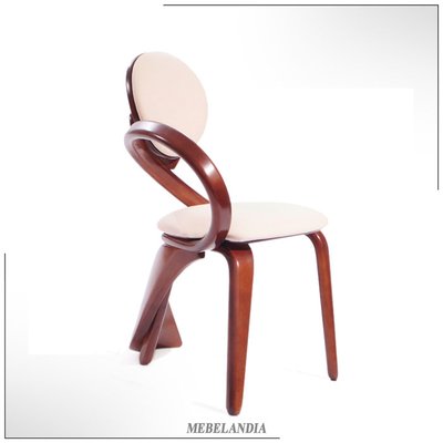 Современный дизайнерский стул для гостиной Brazo K из натурального дерева в стиле модерн (AD-32)