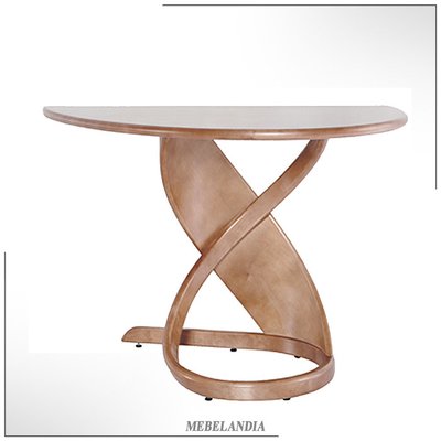 Пристенный дизайнерский столик из массива дерева Virtuos P в скандинавском стиле (AD-47)