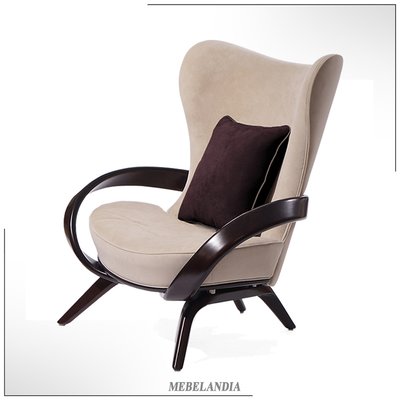 Дизайнерское высокое кресло для гостиной Apriori S в английском стиле (AD-49)