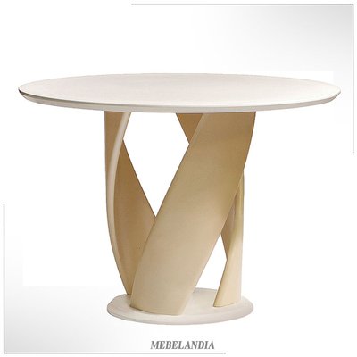 Дизайнерский круглый стол для гостиной Virtuos D 80 - 100 - 120 - 150 из массива в современном стиле (AD-68)