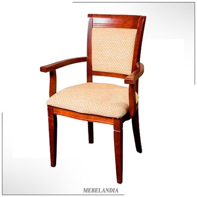 Деревянный стул кресло с подлокотниками Соня-3 в стиле соременная классика из бука (SNS-49)
