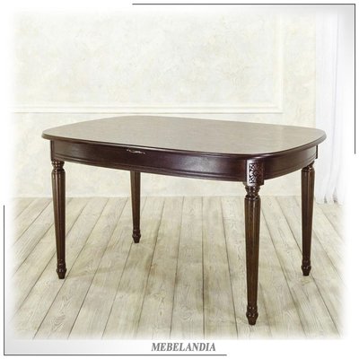 Кухонный раздвижной стол Цезарь из массива дуба в классическом стиле (ORM-110)