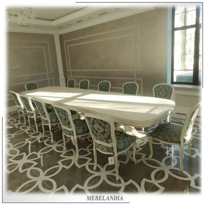 Мебель для столовой гостиной Премьер-3 из массива дуба в классическом стиле (ORM-120)