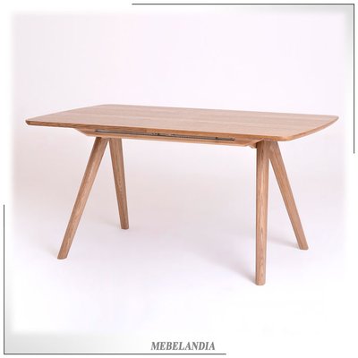Дизайнерский стол для кухни Авеню в скандинавском стиле из массива дуба (ORM-205)