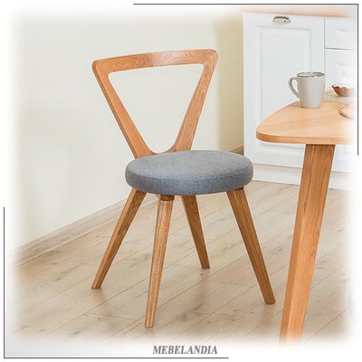 Дизайнерский стул из дуба Вегас в скандинавском стиле (ORM-56)