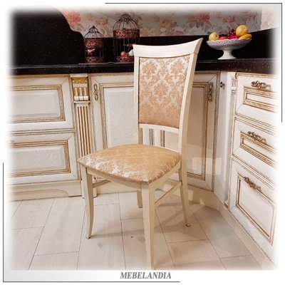 Мягкий стул для кухни из массива дуба Капри в современном стиле (ORM-72)