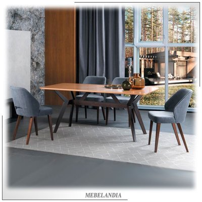 Дизайнерский большой стол для гостиной Боско из массива дуба в скандинавском стиле (ORM-91)