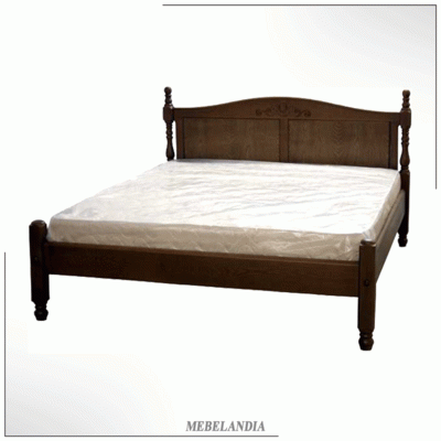 Деревянная кровать двуспальная Релакс (без нижней спинки) (K-05)