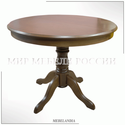 Обеденный стол круглый раздвижной для гостиной и кухни - 2 (ST-8716)