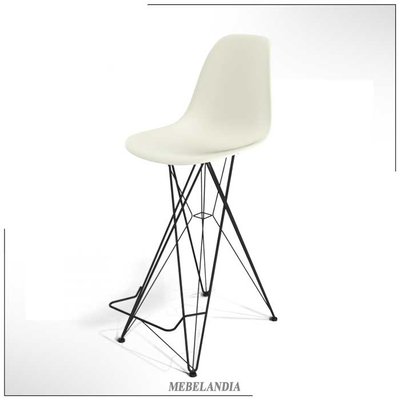 Стул барный Eames DSR белый S66 (SHF-21)