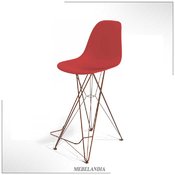 Стул барный Eames DSR красный S66