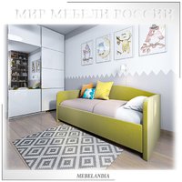 Односпальная детская кровать с боковой спинкой Уно - Eva - Bono - Мир ...