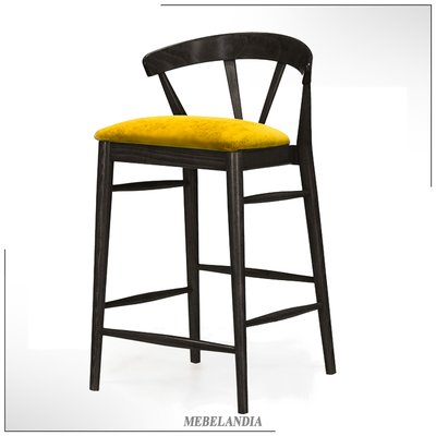 Дизайнерский полубарный стул Wishbone (Вишбон) - полубарный стул Вилка Ханска Вегнера – реплика  (STL-125)