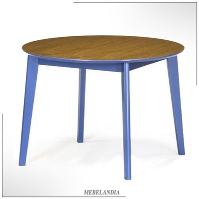 Дизайнерский круглый стол для кухни Линда-4М из натурального дерева (STL-67)