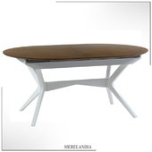 Большой овальный стол в стиле лофт Альт-117-11