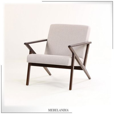 Дизайнерское кресло в скандинавском стиле Каприо-16-11 для гостиной из массива дерева (UTA-313)