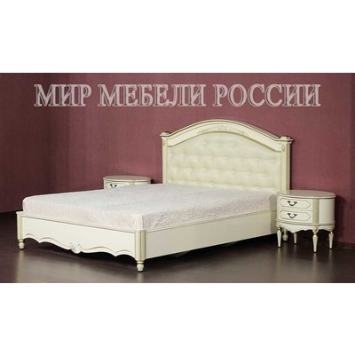 Двуспальная кровать с высокой спинкой Палермо-58-01 из массива дерева (UTA-411)