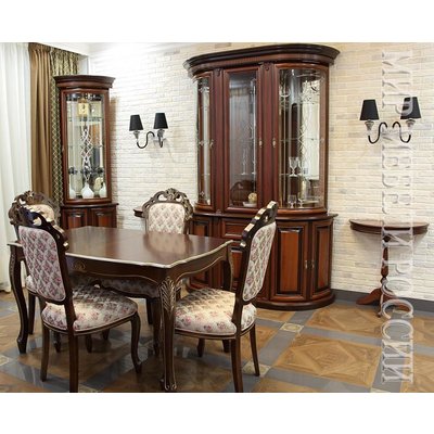 Роскошная мебель для столовой Милан-1 из массива дерева в классическом стиле (UTA-483)