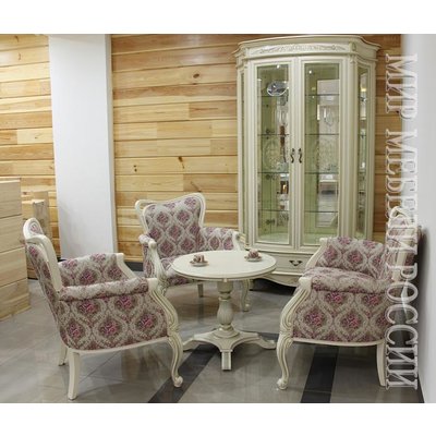 Мебель для столовой - гостиной Каприо в стиле шале из массива дерева (UTA-488)