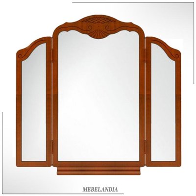 Зеркало-трельяж в деревянной раме Юта-3-11 (UTA-527)