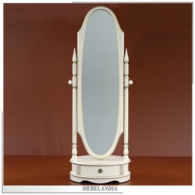 Напольное овальное зеркало Юта-15-11 для спальни в классическом стиле (UTA-529)